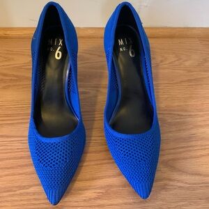 Electric blue high heels